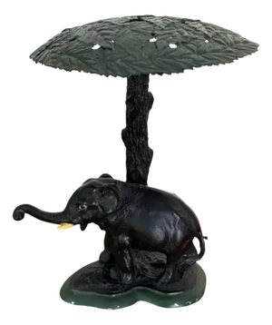 Table Lamp with Elephant, Austria, 1920s
