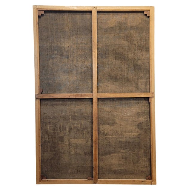 French School Artist, Duel of Knights, 18th Century, Watercolor Painting on Linen For Sale - Image 3 of 18