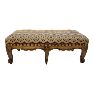 Antique French Country Upholstered Stool Kneeler For Sale