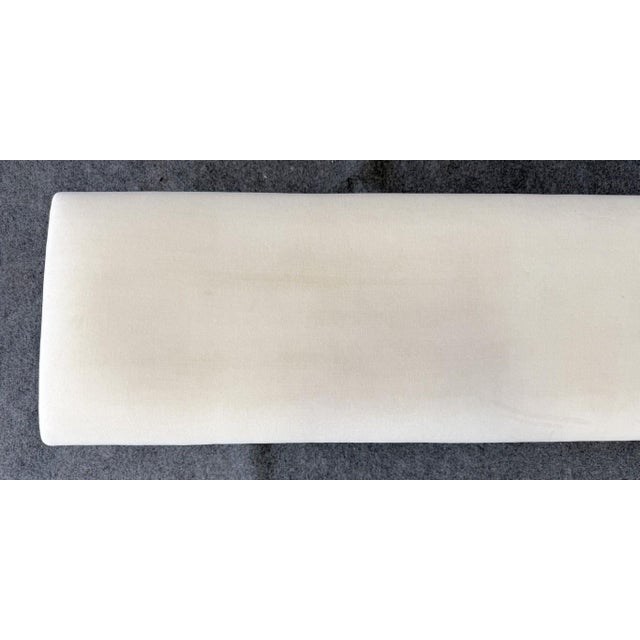 2020s Restoration Hardware Maison Collection Fabric End-of-Bed Bench For Sale - Image 5 of 13