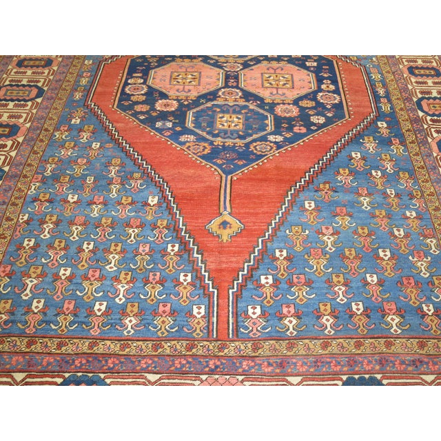 19th Century Zabihi Collection Large Persian Bakshaish Rug - 11'3" x 14'1" For Sale - Image 4 of 12