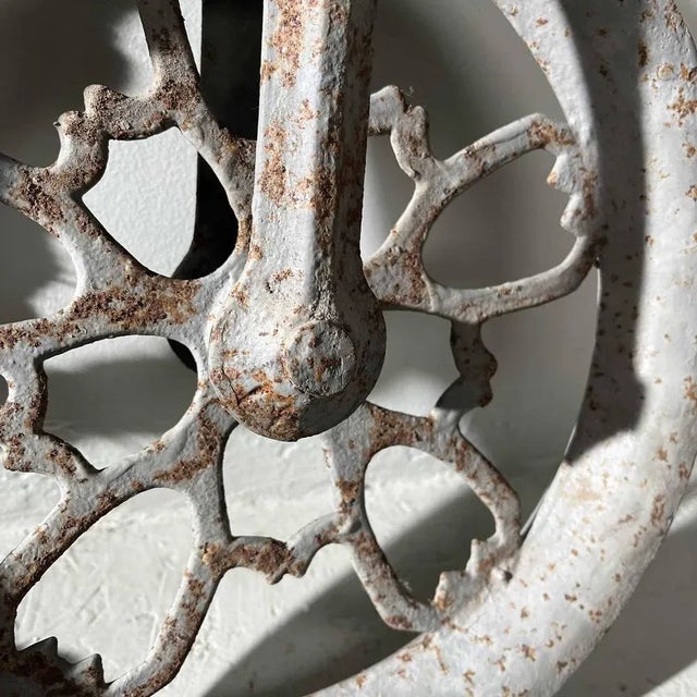 Antique Meiji Era Metal Pulley, Japan For Sale - Image 11 of 13