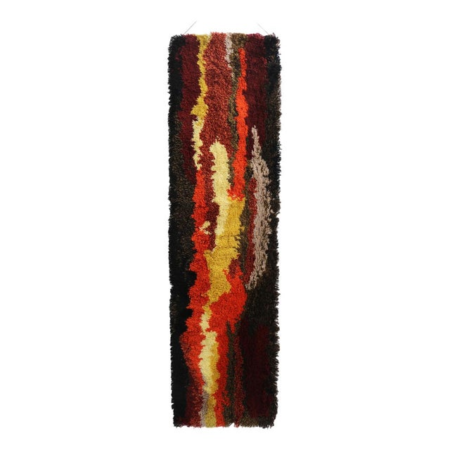 Space Age Wall Tapestry High-Floor Artists Rug,1970s For Sale - Image 9 of 9