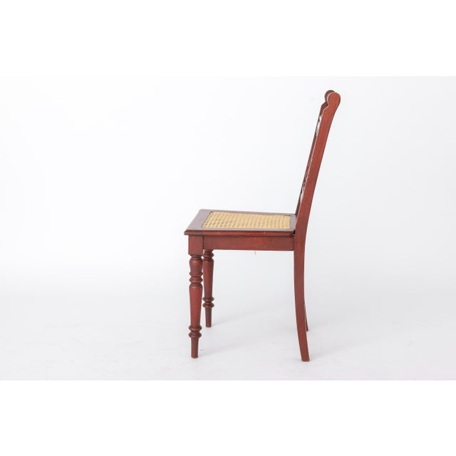 Belgian Turned Wooden Chair | 1940s–1950s | Restored Rattan Seat Beautiful antique Belgian turned chair, most likely...
