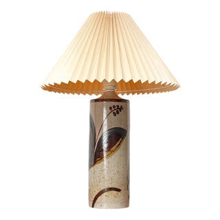Mid-Century Modern Danish Lilia Series Studio Pottery Table Lamp by Haico Nitzsche for Søholm For Sale