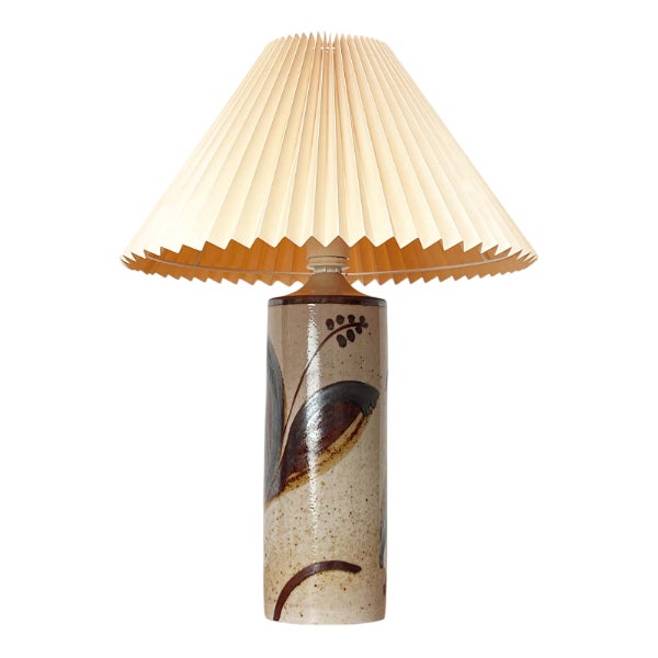 Mid-Century Modern Danish Lilia Series Studio Pottery Table Lamp by Haico Nitzsche for Søholm For Sale