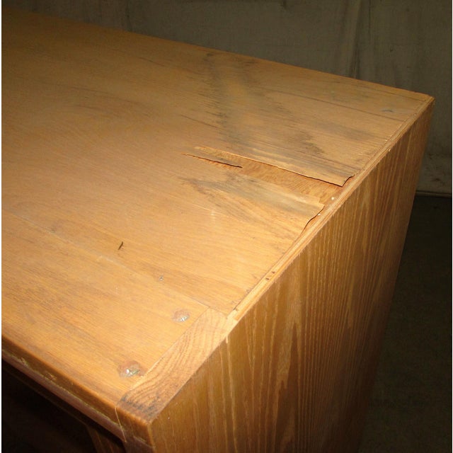 Late 20th Century Reclaimed Sliding Glass Door Square Cabinet For Sale - Image 4 of 7