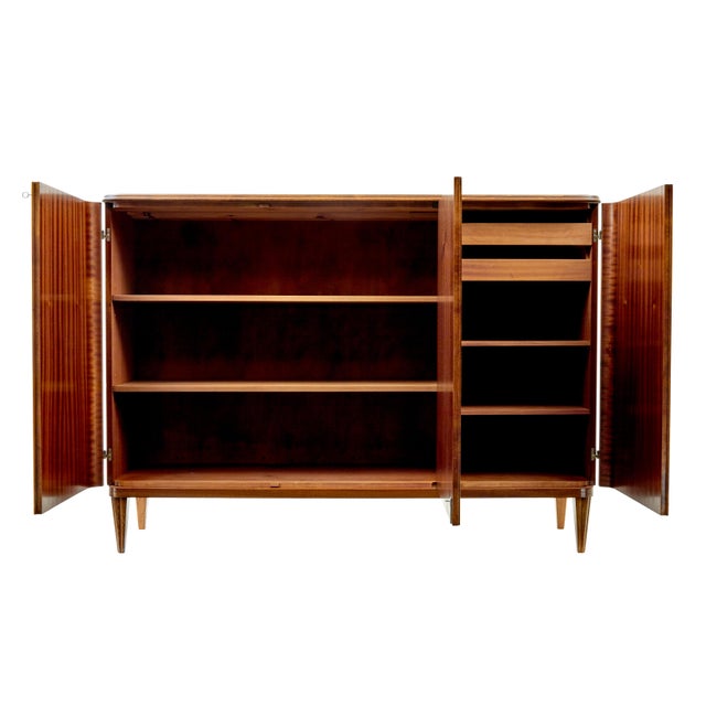 Mid-Century Scandinavian Inlaid Teak Sideboard, 1960 For Sale - Image 6 of 9