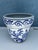Vintage Blue and White Jardinere Planter For Sale - Image 4 of 5