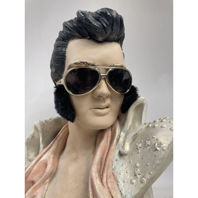 Ceramic Ceramic Elvis Half-Bust, 1970s For Sale - Image 7 of 15
