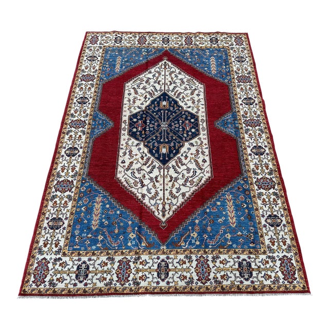 Hand Knotted Turkish Oushak Rug For Sale