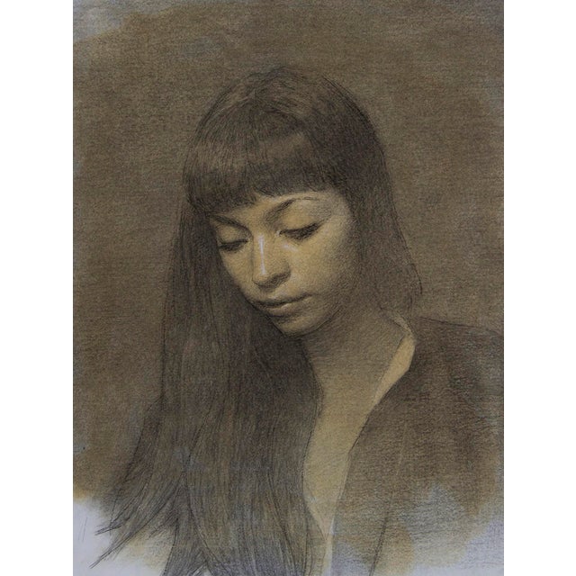 Untitled 11 features a contemplative figure rendered in soft, muted tones, creating a serene atmosphere. The delicate...