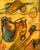 c.e. Leonard Cubits Surreal Abstract Signed Oil Painting on Framed Canvas 1970 For Sale In Detroit - Image 6 of 8