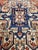 Antique Farahan Sarouk Rug, Handmade Oriental Rug, Rusty Red Navy Blue Very Fine For Sale - Image 9 of 18
