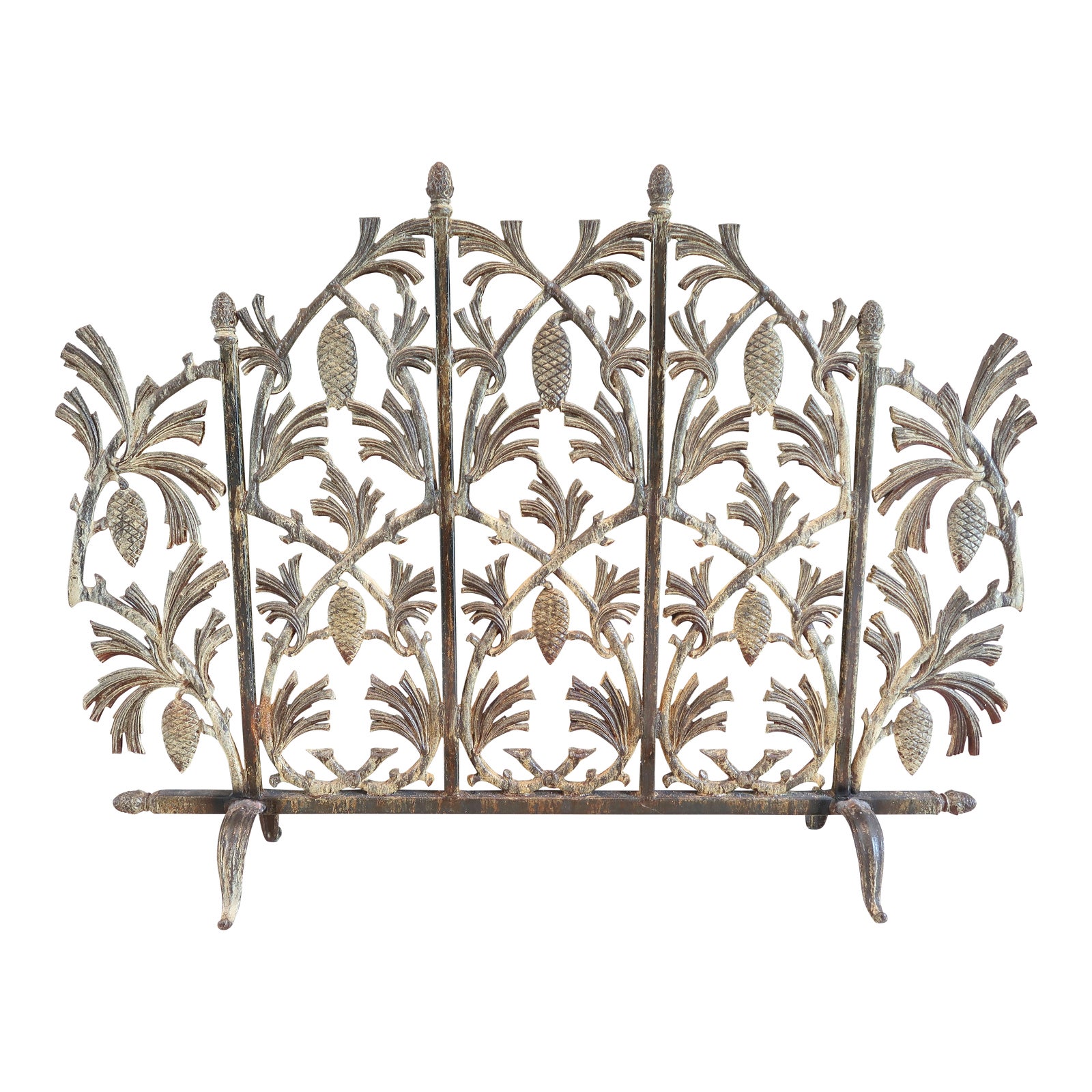 Antique Wrought Iron Fireplace Screen Chairish