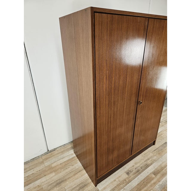 Mid-Century Veneered Wardrobe with Two Doors, 1960 For Sale - Image 4 of 18