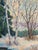 Early 20th Century American Impressionist Modernist Winter Landscape by Walt Trag For Sale - Image 12 of 15