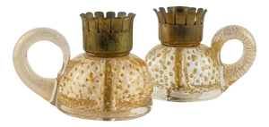 Candleholders by Ercole Barovier for Barovier & Toso, Italy, 1938, Set of 2