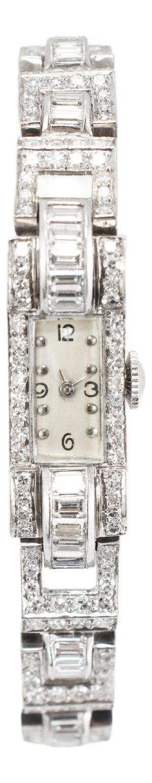 Ladies Vintage Antique Art Deco Blancpain 10mm 7.40ctw Diamond Manual Watch