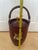 1960s Vintage Loyal Papeete Firetruck Brown Leather Brass Eagle Handle Bar Ice Bucket For Sale - Image 5 of 12