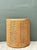 Vintage Wood and Cane Demilune Console Table For Sale - Image 9 of 12