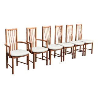 1990s Benny Linden Danish Modern Teak Dining Chairs - Set of 6 For Sale