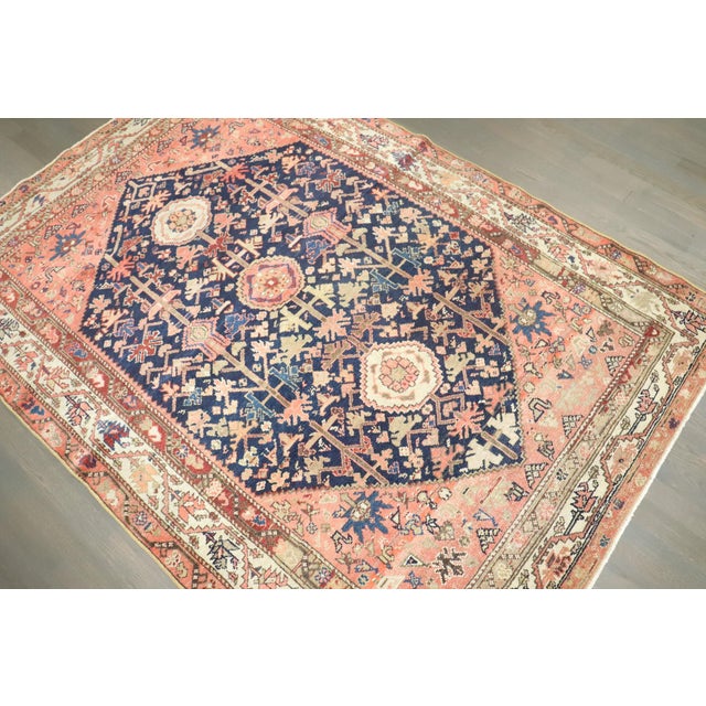 Early 20th Century Zabihi Collection Persian Malayer Accent Rustic Rug - 4'7" x 6'7" For Sale In New York - Image 6 of 10