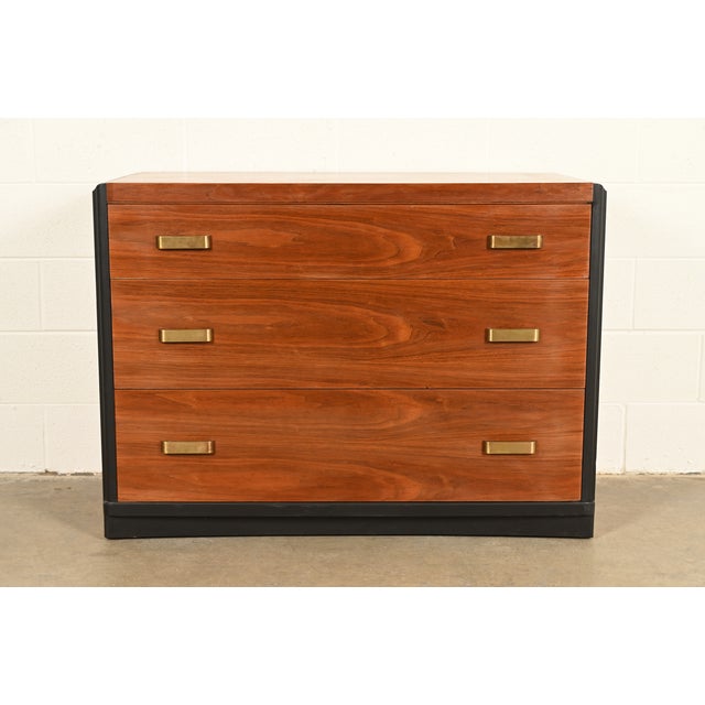 A gorgeous Art Deco or Mid-Century Modern dresser or chest of drawers In the manner of Donald Deskey By Huntley Furniture...