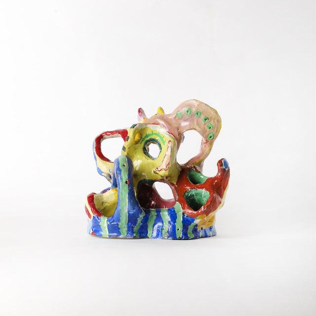 Contemporary Alfonso Reyes, Two Faced Monsters, Acrylic on Canvas For Sale - Image 3 of 3