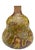 Mid-Century Modern Vintage 5” Organic Studio Pottery Bottle Vase in Olive Drip Glaze For Sale - Image 3 of 11