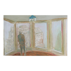Contemporary Modernist Interior Cityscape Scene Painting