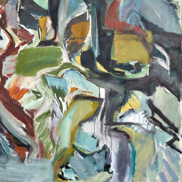 Robert Ranieri Abstract Painting 1966 Midcentury Modern For Sale - Image 4 of 12