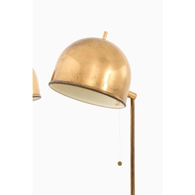 Pair of table lamps model B-075 by unknown designer. Produced by Bergbom in Sweden. This piece is attributed to the...