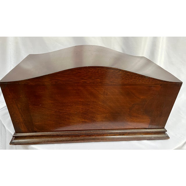 Wood Early 20th Century Antique English Silverware/Flatware Cabinet For Sale - Image 7 of 12