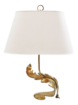 Brass Table Lamp from Osvaldo Borsani, 1950s