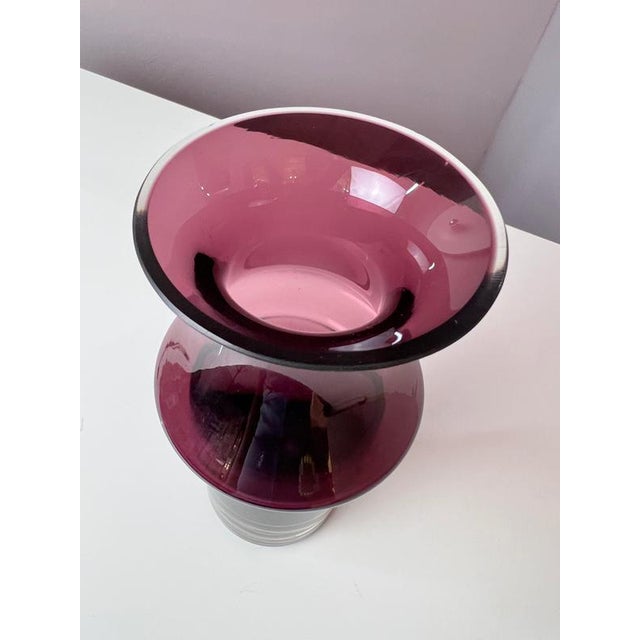 Purple Glass Vase by Nanny Still for Riihimäen Lasi For Sale - Image 6 of 9
