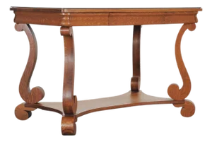 American Empire Oak Library Table From "And Just Like That…"