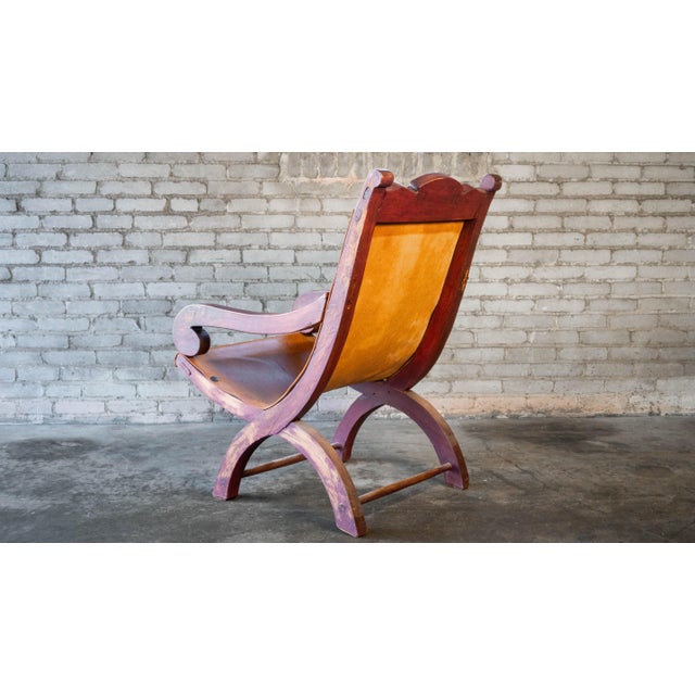 Clara Porset Style Mexican Butaque Chair For Sale - Image 11 of 18