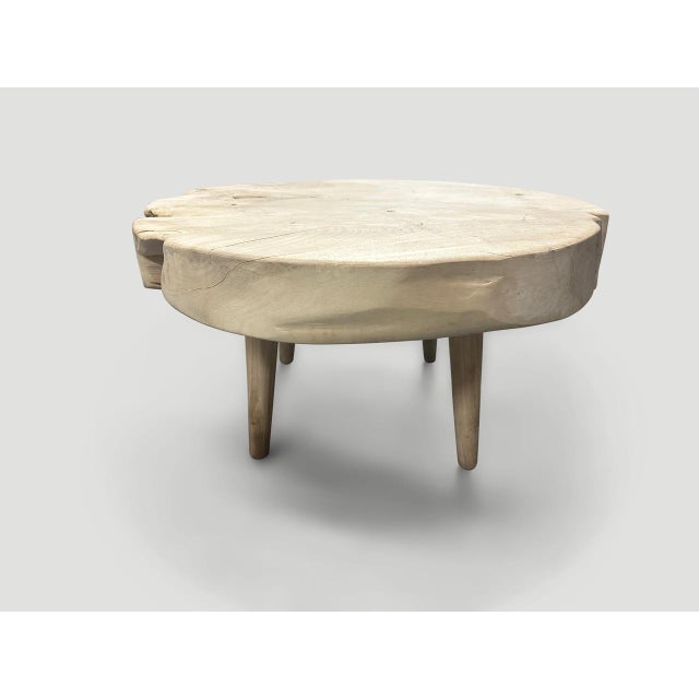 Mid-Century Modern Andrianna Shamaris Mid Century Style Organic Teak Wood Coffee Table For Sale - Image 3 of 5