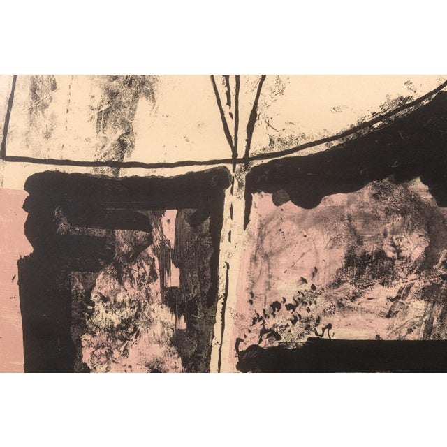 Black Marino Marini L’Attesa (The Wait) 1965 Color Lithograph on Paper 35/60 Abstract For Sale - Image 8 of 8
