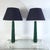Modern Hand-Crafted Table Lamps in Malachite and Acrylic Glass, Italy, 1990s, Set of 2 For Sale - Image 6 of 9