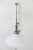 Art Deco swivelling and extendable nickel wall lamp with glass shade, circa 1920s Original condition Extendable from 31cm...