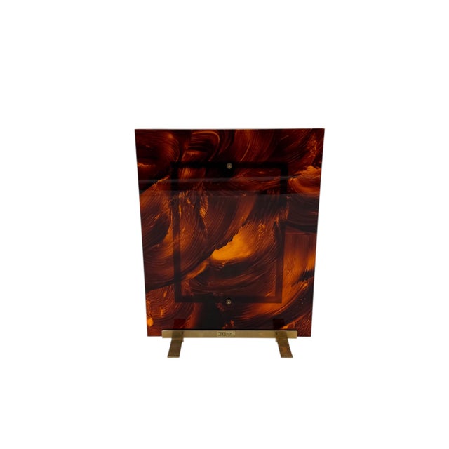 Hollywood Regency Acrylic Glass Picture Frame, Italy, 1970s For Sale - Image 10 of 16