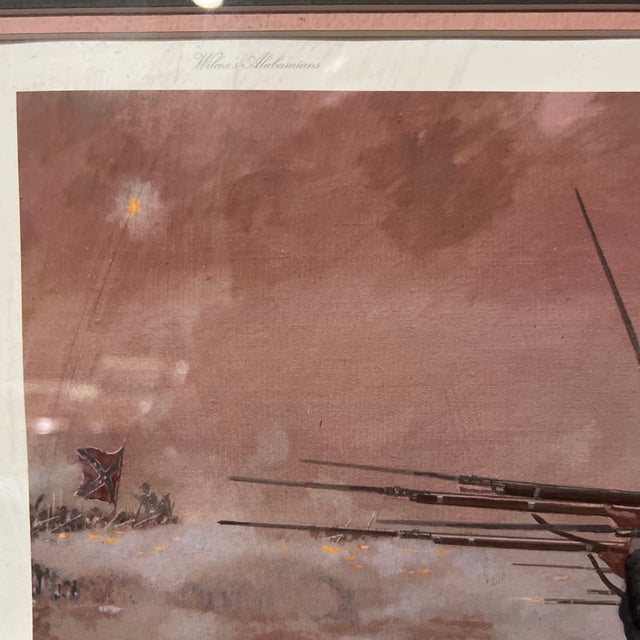 1990 Original Print Numbered Signed Framed by Dale Gallon Titled Not a Man Wavered For Sale - Image 10 of 12