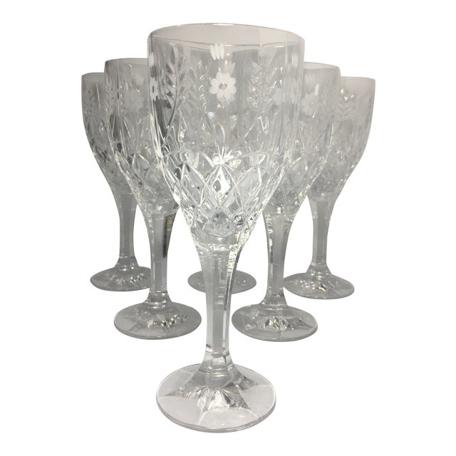 Vintage Cut Crystal Stemware Set of 6 Chairish