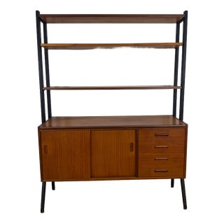 Vintage Danish Teak Bookcase, 1960 For Sale