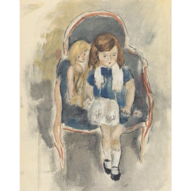 Original limited edition 1954 lithograph after the 1924 painting "Jennine Warnod" by Jules Pascin from the monograph...