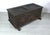 Wood Antique German Dark Oak Trunk For Sale - Image 7 of 14