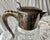 Transparent Mid 20th Century Silver Plate Handle Holding Top Cut Glass Bulbous Serving Water Pitcher Ewer Jug For Sale - Image 8 of 12
