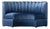 Matthew Izzo Home Estelle Curved Banquette Channeled Velvet Sofa For Sale